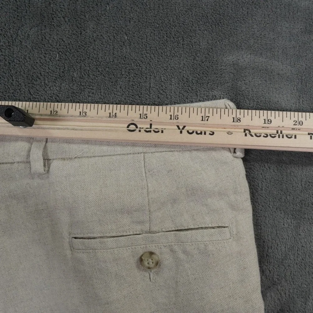 Dockers Premium‎ D3 Linen Blend Pants Mens 36x32 Beige Coastal Classic Fit
